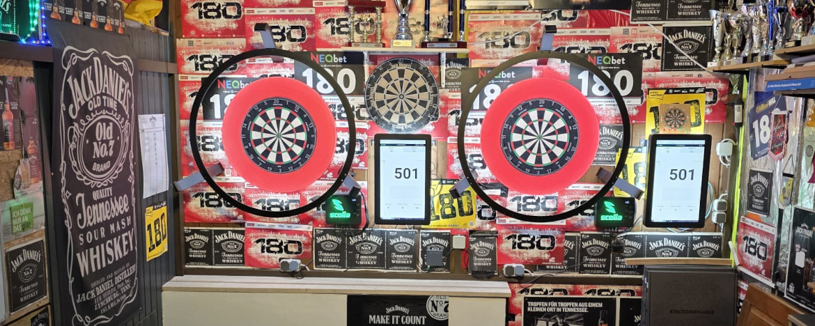 Steeldart-Scheiben mit Scolia